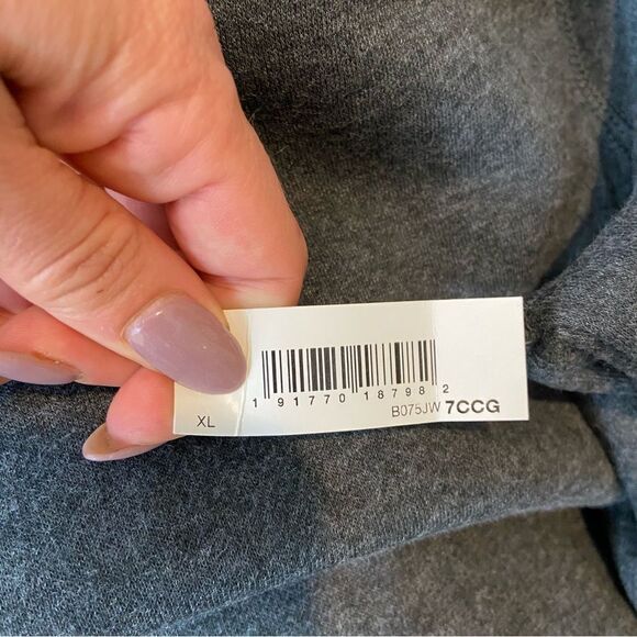 New With Tags Amazon Essentials Grey XL Long Sleeves Sweatshirt - Picture 3 of 6